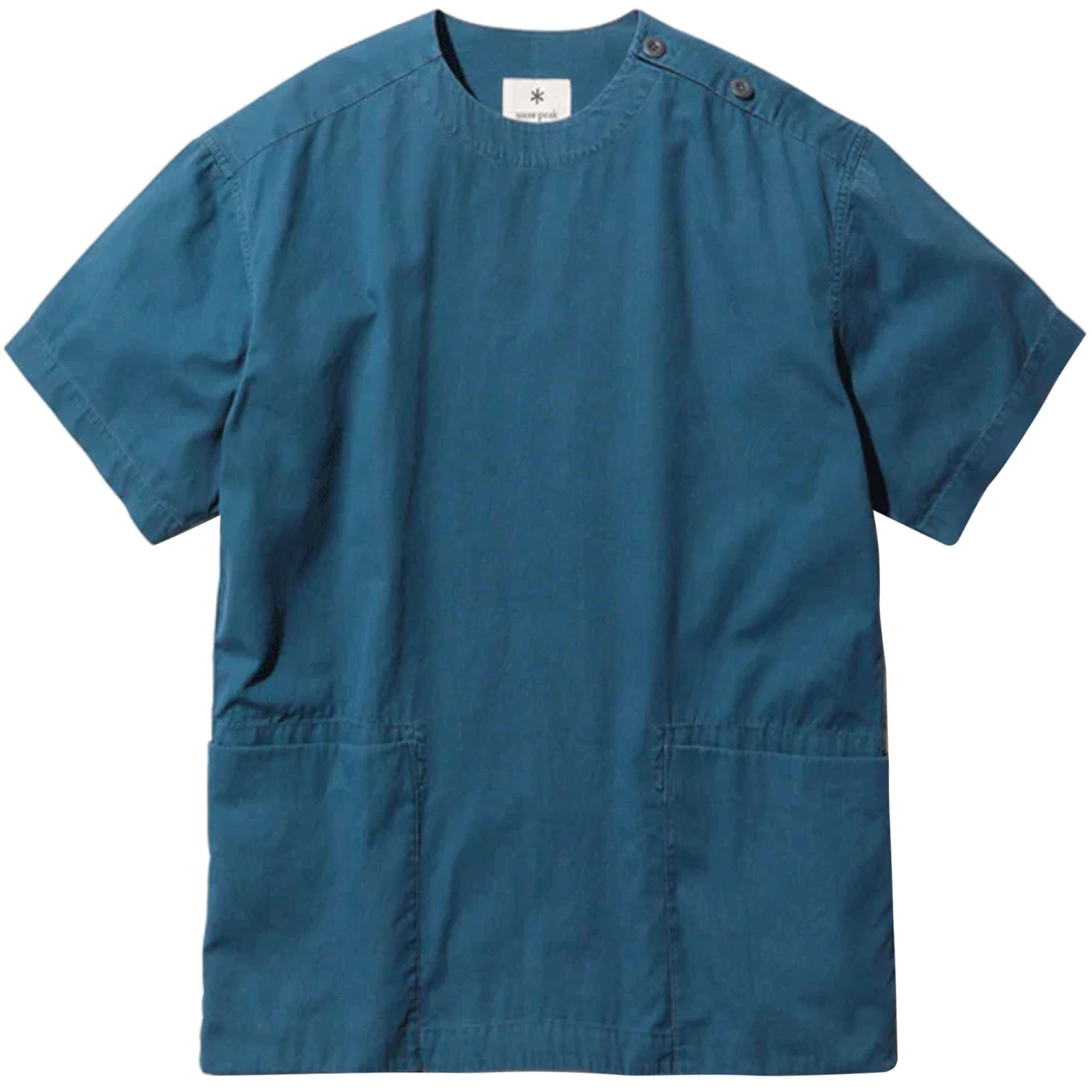 Snow Peak Natural-Dyed Recycled Cotton Pullover - Blue 1 Snow Peak Natural-Dyed Recycled Cotton Pullover - Blue