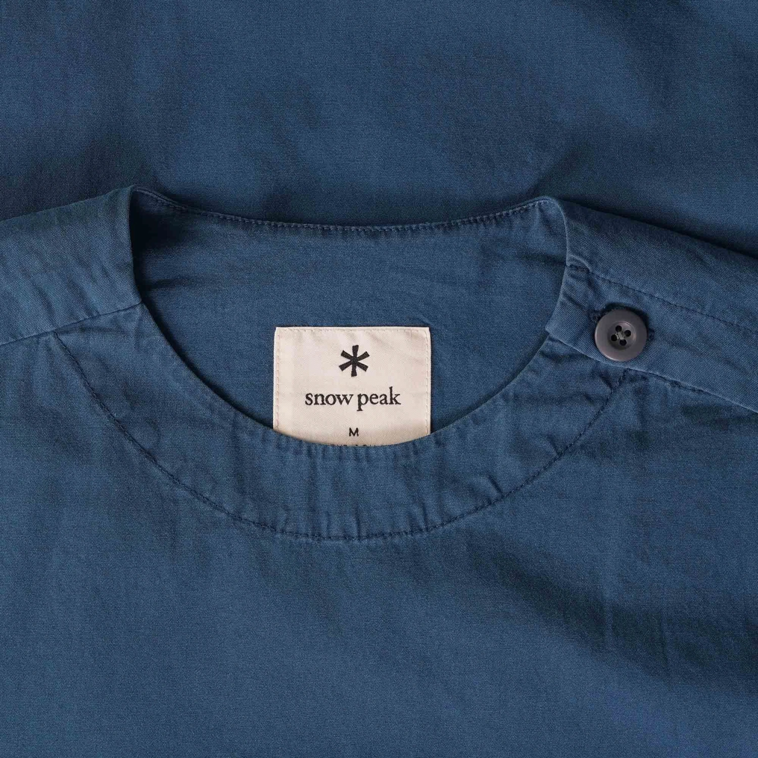 Snow Peak Natural-Dyed Recycled Cotton Pullover - Blue 2 Snow Peak Natural-Dyed Recycled Cotton Pullover - Blue - Image 2