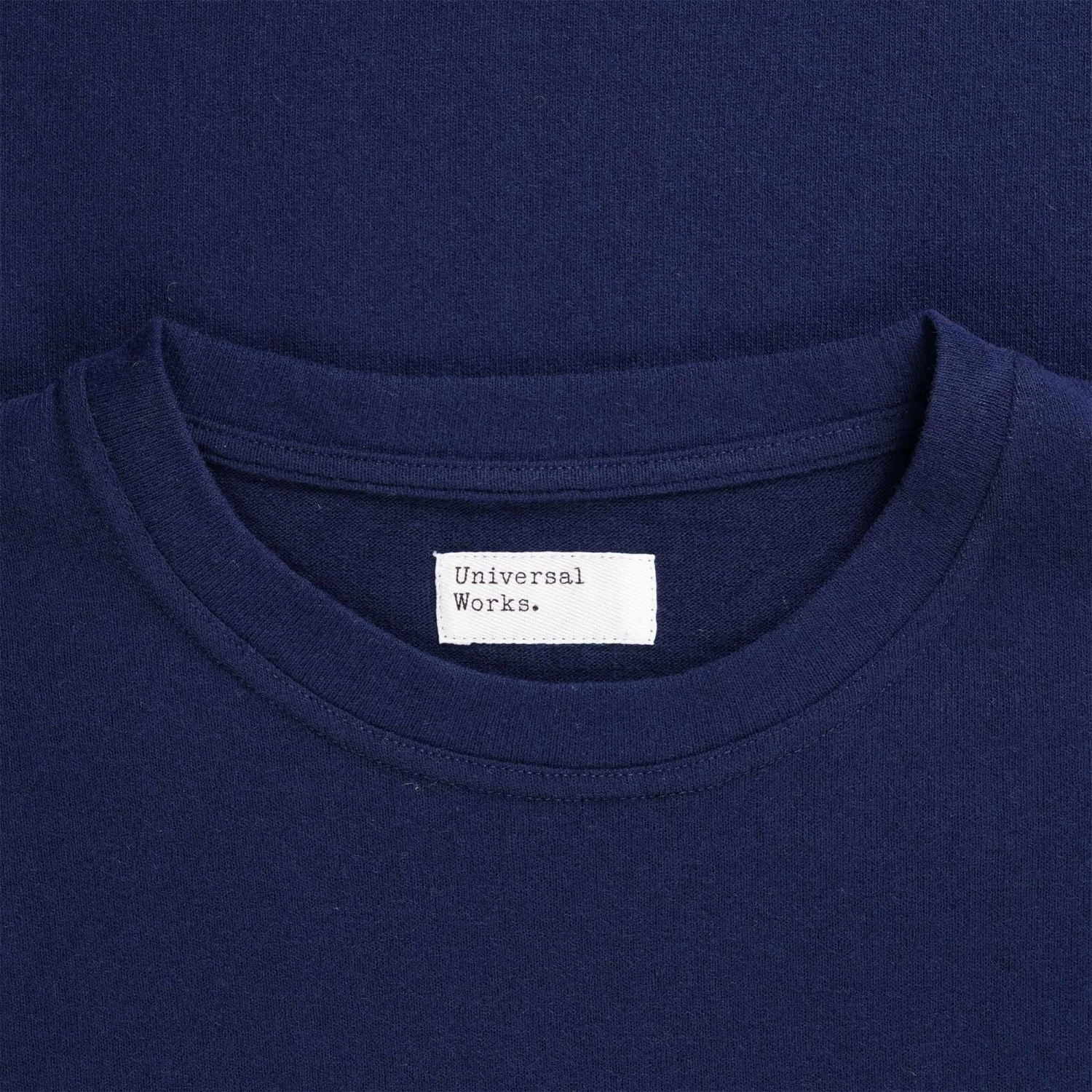 Universal Works Long Sleeve Pocket T-Shirt - Navy 2 Universal Works Long Sleeve Pocket T-Shirt - Navy - Image 2