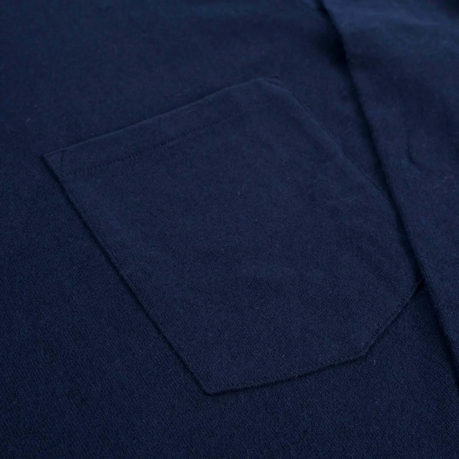 Universal Works Long Sleeve Pocket T-Shirt - Navy 3 Universal Works Long Sleeve Pocket T-Shirt - Navy - Image 3