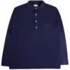 Universal Works Pullover Long Sleeve Shirt - Navy