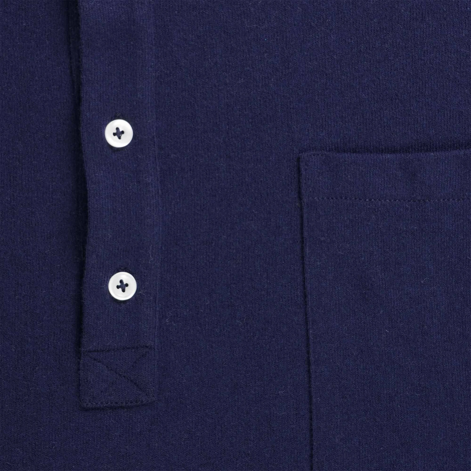 Universal Works Pullover Long Sleeve Shirt - Navy 3 Universal Works Pullover Long Sleeve Shirt - Navy - Image 3