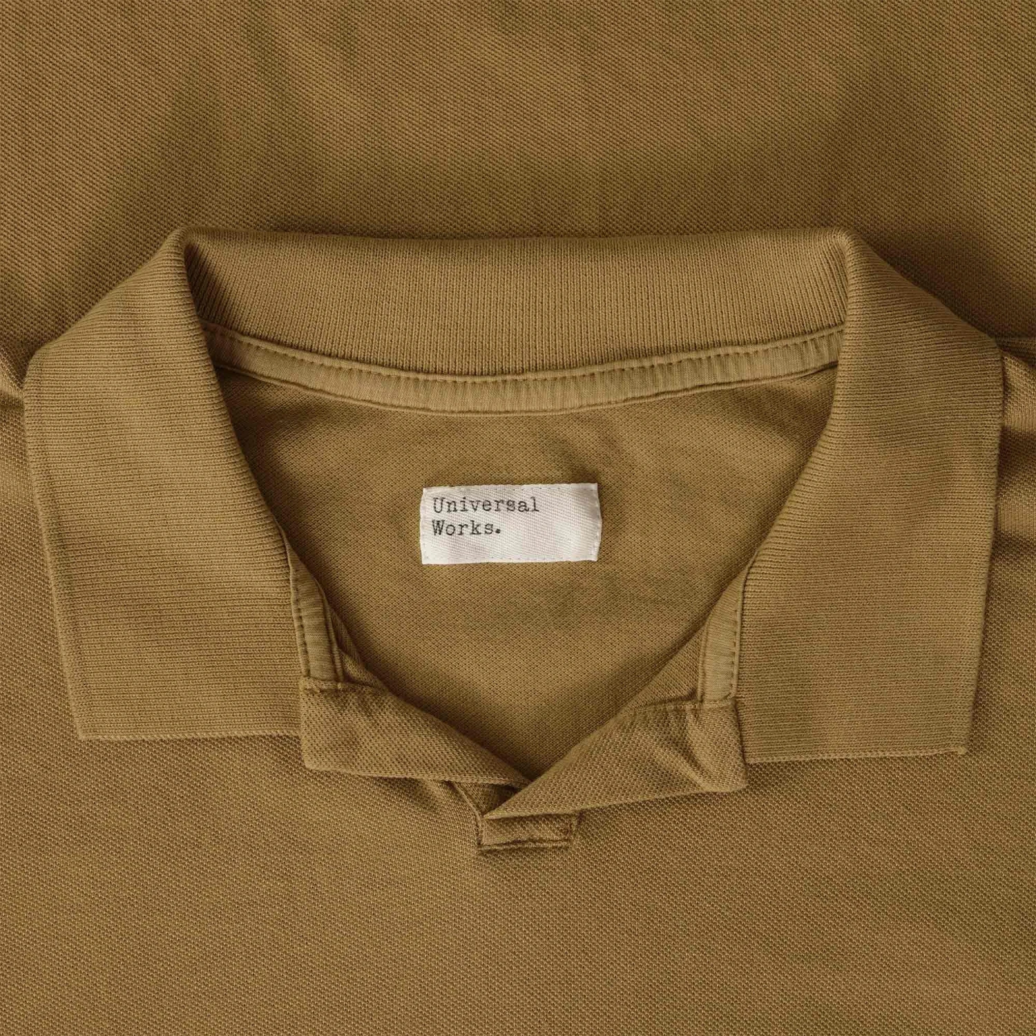Universal Works Vacation Polo Shirt - Cumin 2 Universal Works Vacation Polo Shirt - Cumin - Image 2
